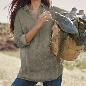 J.Jill • Garment Dyed • Linen Tunic • 3X